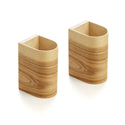 Rechargeable wall sconces set of 2 with ash finish