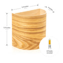 Battery operated wood sconce in ash