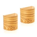 2 battery-operated wall sconces set with ash finish