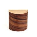 Battery operated wood sconce in rosewood