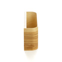 LED wall lamp from curved ash veneer