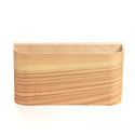 LED wall lamp from curved cherry veneer