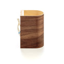 LED wall lamp - wood wall sconce from black walnut