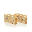 2 ash wall sconces set