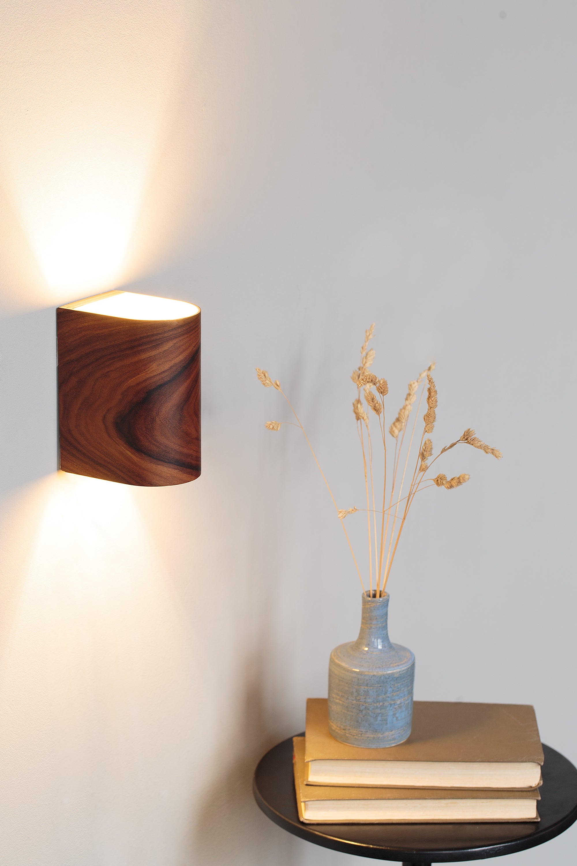 Battery sconce set close-up