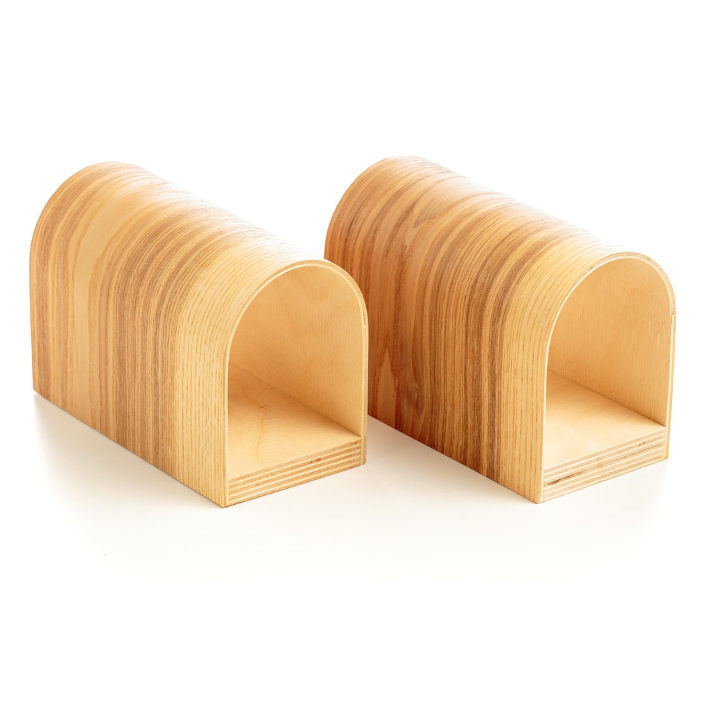 Set of 2 ash sconces, alternate view