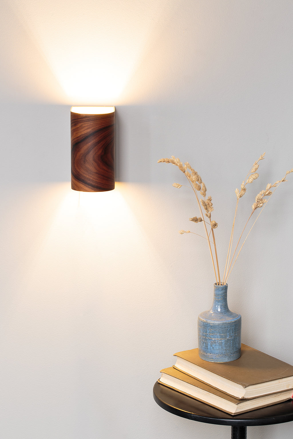 Set of 2 Etimoe Wall Sconces – Matching Exotic Wood Pair