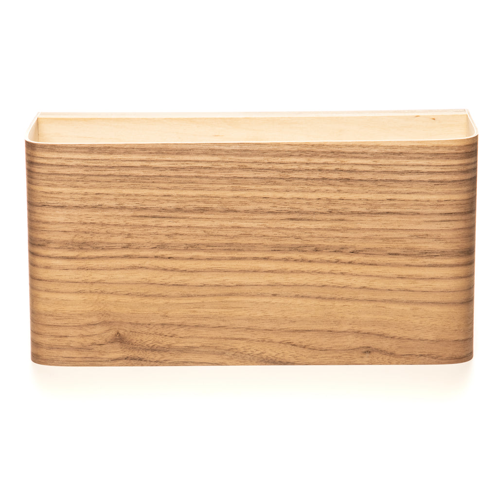 Walnut wall sconce pair close-up