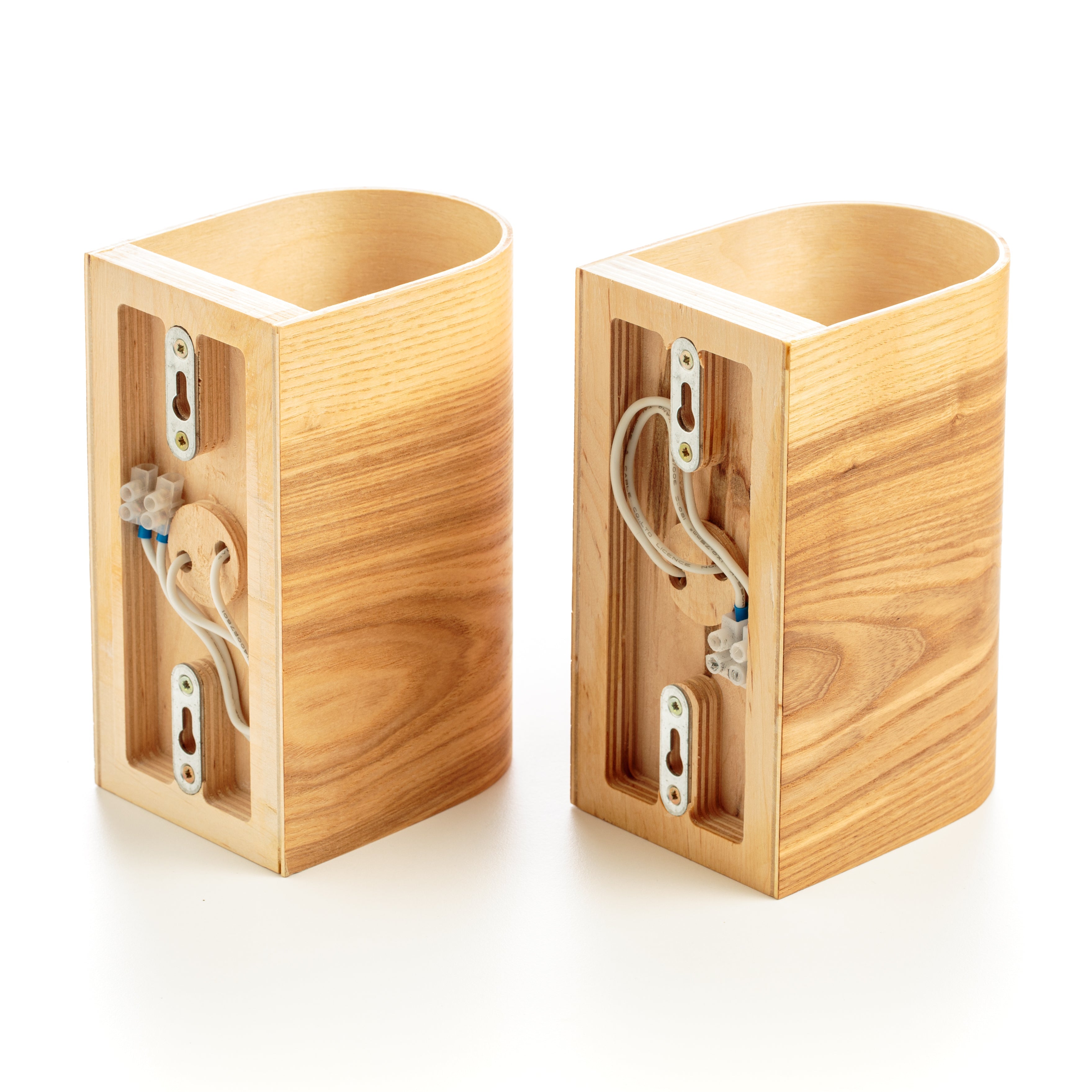 Set of 2 Ash Wall Sconces – Matching Minimalist Pair