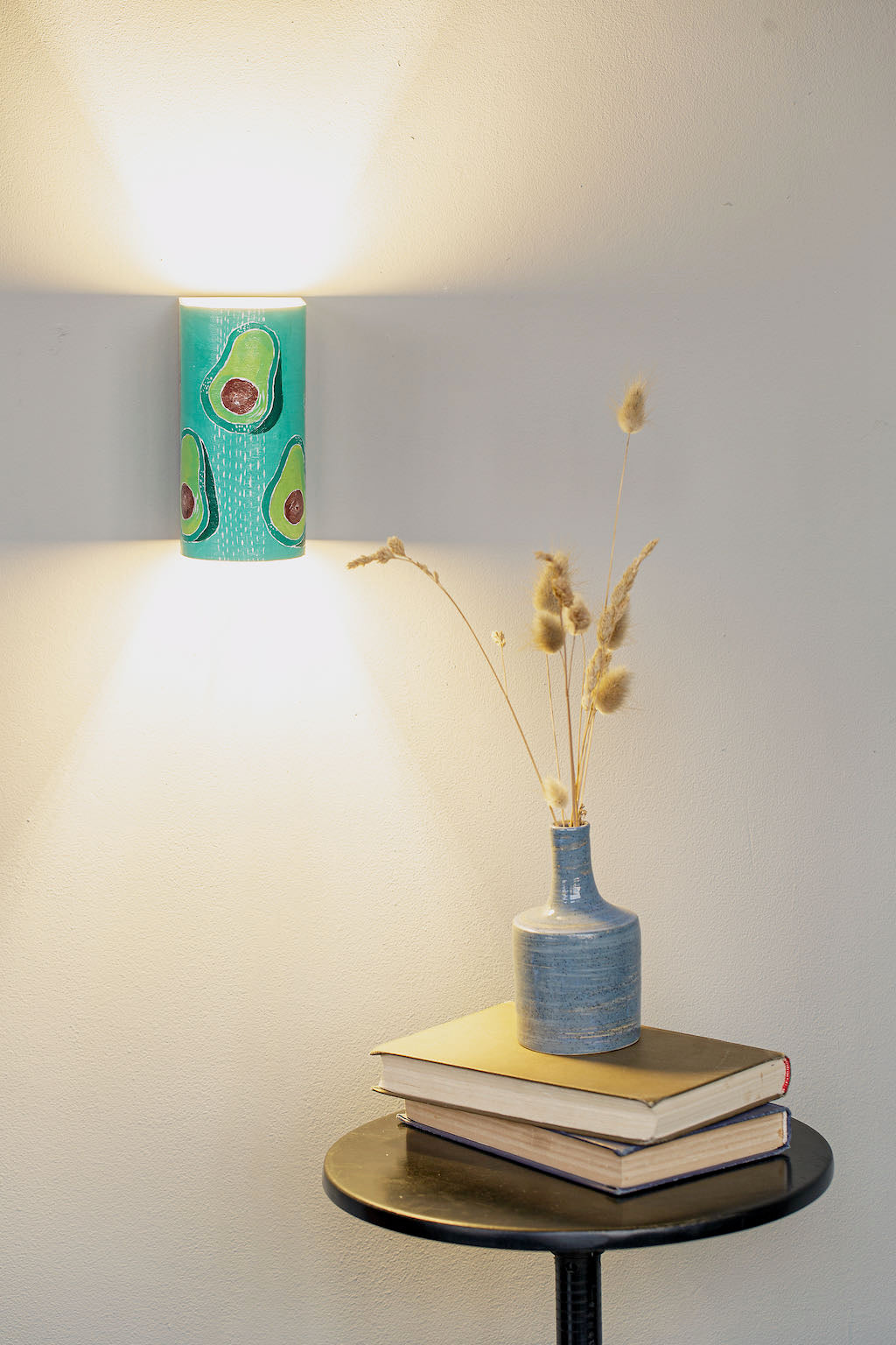 Farmhouse kitchen wall lamp, side view