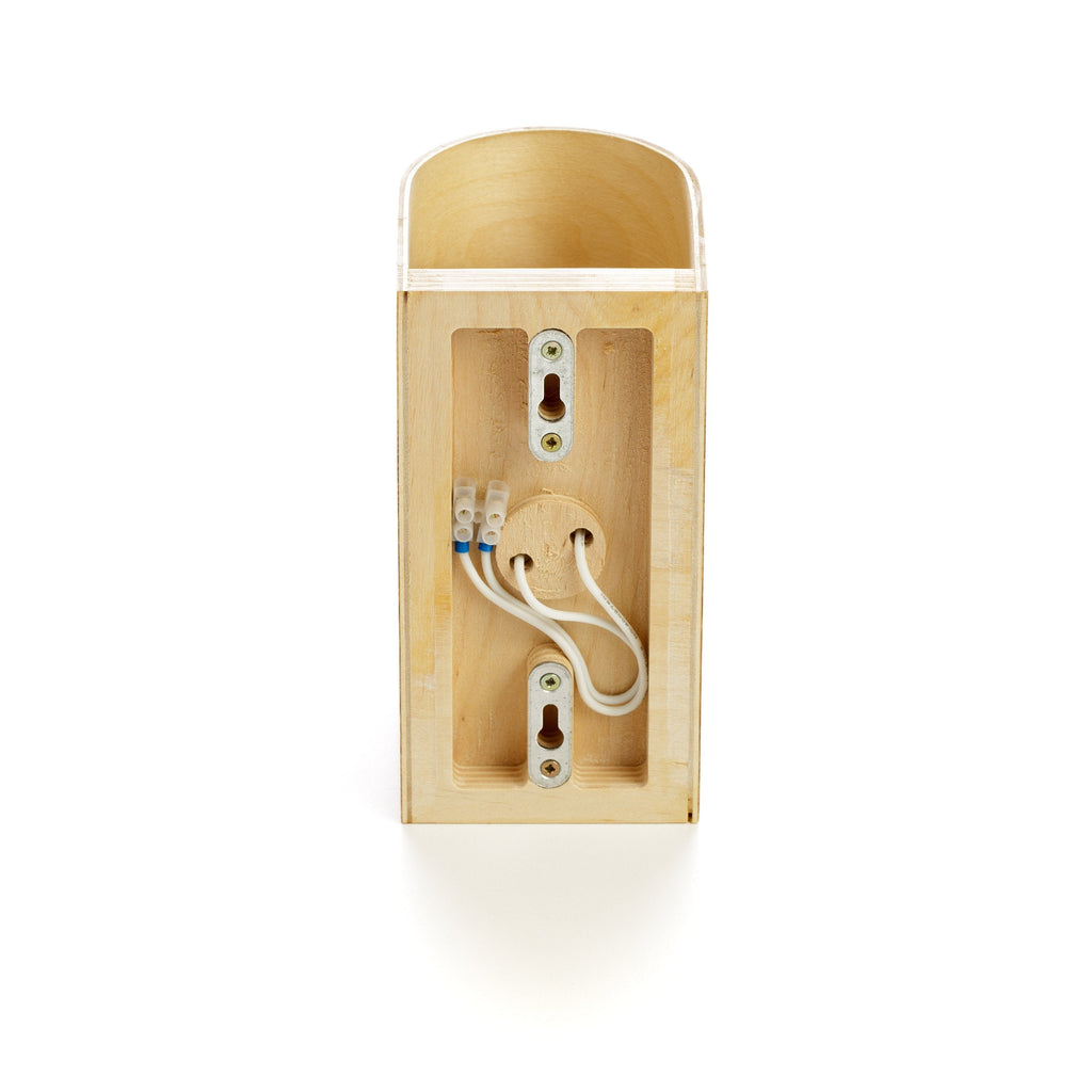 Hand-painted abstract sconce close-up detail