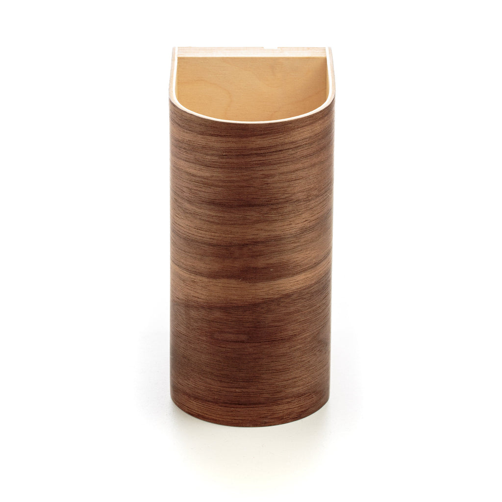 Dark walnut wall sconce detail